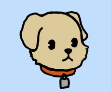 ポップでかわいいイラストで犬の似顔絵お描きします イメージ1