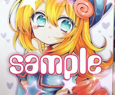 お好きなキャラクターを色紙に書きます イメージ1