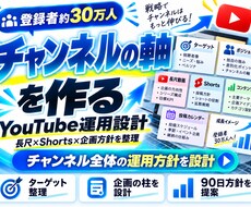 登録者30万人のYouTube運用方針を設計します イメージ1