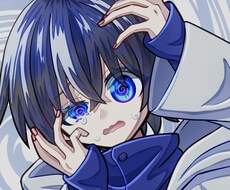 アイコン用等身バストアップイラスト描きます かっこいい系から病みかわ系まで様々なイラストを格安で描きます