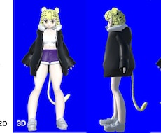 オリジナルVTuber向け3Dモデル一貫制作します イメージ1