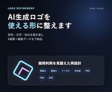 AI生成ロゴを商用向けに整えます イメージ1