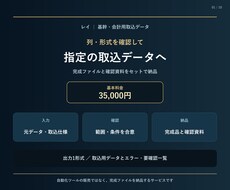 基幹・会計用の取込データを作成します イメージ1