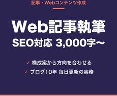 SEOを意識したWeb記事を執筆します イメージ1