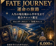 人生の現在地から半年先まで総合タロット鑑定します イメージ1