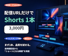 配信URLから見どころを選び1本作ります イメージ1