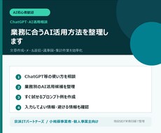 小規模事業者向けAI活用を相談できます イメージ1