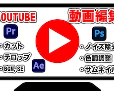 YouTuber様向けの動画編集をします