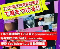 現役Youtuberがあなたの動画を編集いたします 2018年3月27日から、2年で登録者数1万人達成！