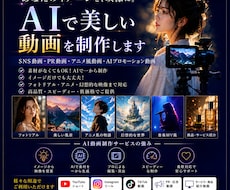 AIであなたのイメージを映像にします AI生成と動画編集で、印象に残るプロモーション映像を制作