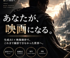 あなた自身が主人公の映画級AI映像を制作します イメージ1
