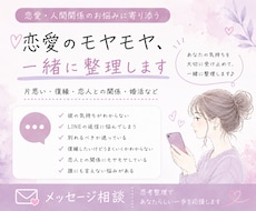 恋愛・人間関係のモヤモヤ、一緒に整理します 恋愛｜片思い｜人間関係｜自分の気持ちを整理したい方へ☆
