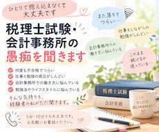 税理士試験に疲れたあなたの話を聞きます イメージ1