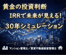 不動産投資の “最適解” がひと目でわかります IRRは、あなたの投資が “本当に増えるか” を教えてくれる