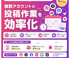 SNS投稿の予約自動化ツールを作成します イメージ1
