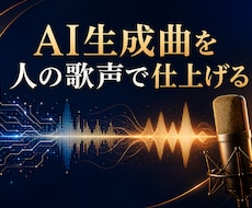 AI生成曲の歌声を男性ボーカルに差し替えます イメージ1