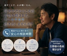 同世代だから共感できる悩み、秘密厳守で聴きます イメージ1