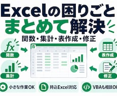 Excelのお困りごとをまとめて解決します イメージ1
