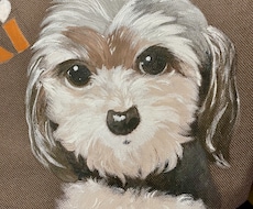 わんちゃんの似顔絵お散歩トートバッグを作ります イメージ1
