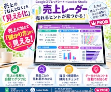 売上入力だけ自動でグラフ化！売れる傾向が見えます 10名様【お試し価格】大手企業マーケターが作る分析レポート！