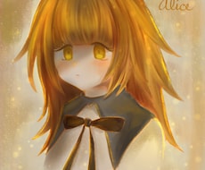 絵本調の女の子アイコンを描きます イメージ1
