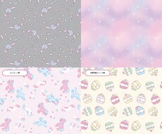 テキスタイル、オリジナル柄お作りします ハンドメイド◎SNSヘッダー◎