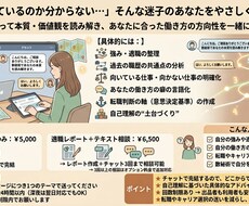 あなたの癖を言語化、適職の方向性を一緒に見つけます イメージ1