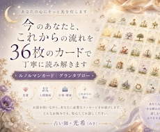 ルノルマン36枚で今と流れを読み解きます イメージ1