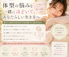 体型が嫌い、自己否定してしまう気持ちに寄り添います イメージ1