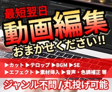 PR動画を短納期で編集します イメージ1