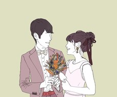 お写真から似顔絵イラスト作成します イメージ1