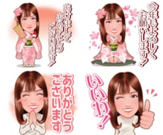 世界に１つの似顔絵LINEスタンプを作成します ★BIGスタンプ制作可！高画質スタンプ原画もプレゼント！★