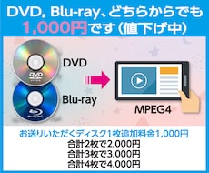 DVD/BDよりMP4変換（同一料金）します オーサリング等で培った技術力で作業します（期間限定値下げ中）