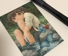 ATCサイズのアナログイラストを制作します イメージ1