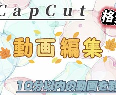 CapCut での動画編集を制作致します イメージ1