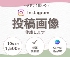 やさしく伝わるインスタグラム投稿画像を作成します イメージ1