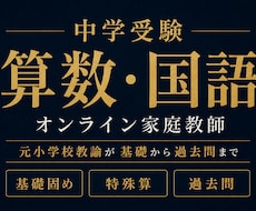中学受験の算数国語をオンラインで個別指導します 元小学校教諭20年以上。基礎の穴を見つけ過去問までつなげます