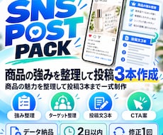 商品の強みを整理しSNS投稿文を作りますます イメージ1