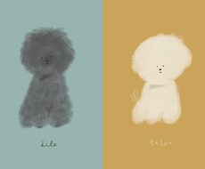 ワンちゃんのイラスト描きます イメージ1