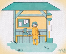 やさしいツートンカラーイラスト描きます イメージ1