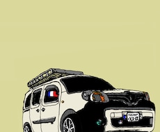 車/おしゃれ/絵/イラスト描きます イメージ1
