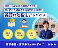 中学生・高校生／留学者向けの勉強法アドバイスします 著書「本当の学び方」著者が、英語の学び方を直接教えます！