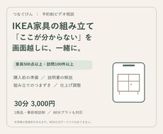 IKEA家具の組み立てを画面越しにサポートします イメージ1