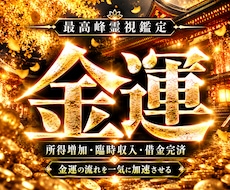 金運急上昇◆昇給や臨時収入に直接関わる強霊視します 【お金に不自由しない快適な日常をあなたに】大ボリューム鑑定