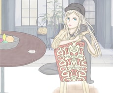 水彩でオリジナルキャラを作成します 繊細な線画と水彩による鮮やかな色彩