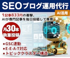 SEO対策！AIが毎日ブログを更新し投稿代行します イメージ1