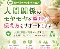 人間関係のモヤモヤを整理♡伝え方をサポートします イメージ1