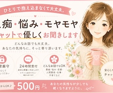 愚痴・悩み・モヤモヤをチャットで優しくお聞きします イメージ1