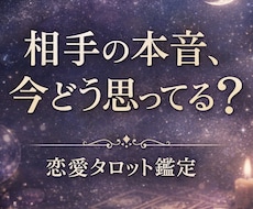 今の相手の本音をタロットで読み解きます イメージ1