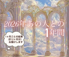 2026年　気になる彼との1年間を占います イメージ1